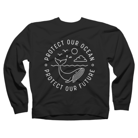Protect Our Ocean Protect Our Future Tee Shirt Whale Ocean by Luckyst