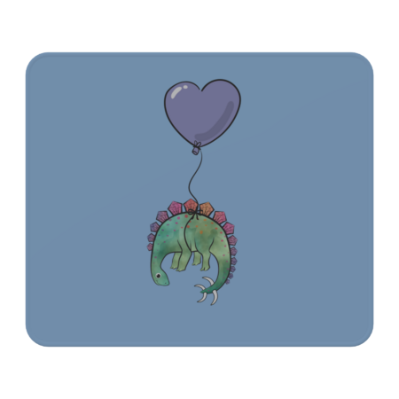 Dinosaur with Balloon by MishMashMuddlez