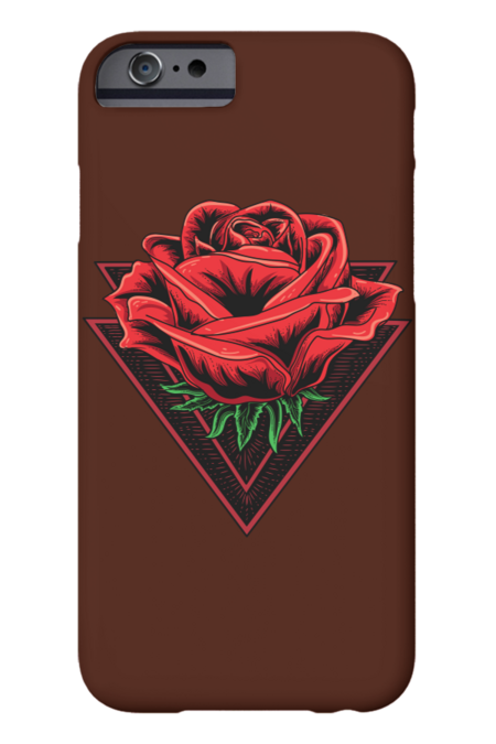 Retro Red Rose