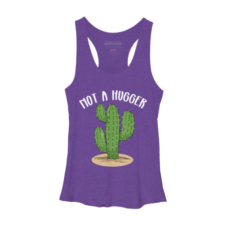 Not A Hugger Tshirt Botanical Cactus Tee Introvert Succulent by Luckyst