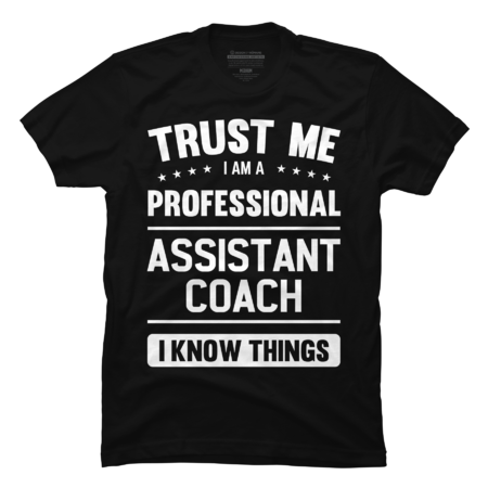 Assistant Coach T Shirt Gift Idea Professional Coaches