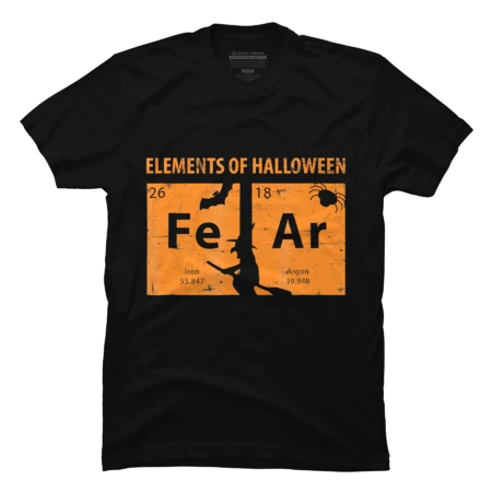 Elements Of Halloween Tee (FeAr) Periodically by Luckyst