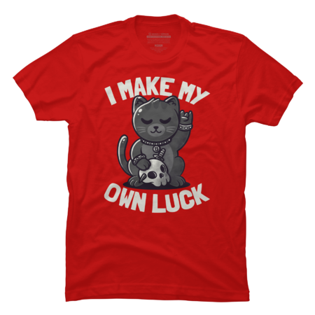 I Make My Own Luck Cute Evil Beckoning Cat Gift by EduEly