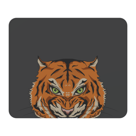 head tiger angry
