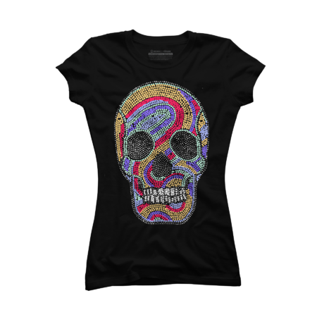 psychedelic skull by gloopz