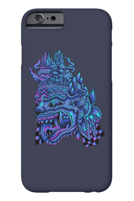 Balinese Barong with neon color by MarcianoGraphic