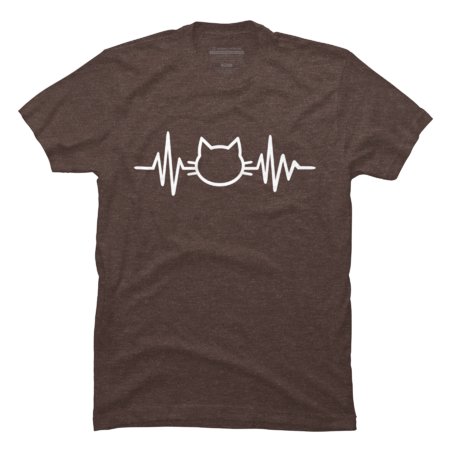 Cat frequency Heartbeat T-Shirt by MeowShop