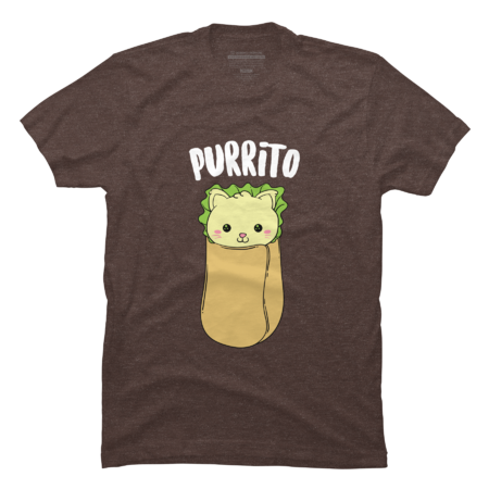 Purrito Kawaii Cat Rolled Burrito Addicts Gag Gift by DragonTee