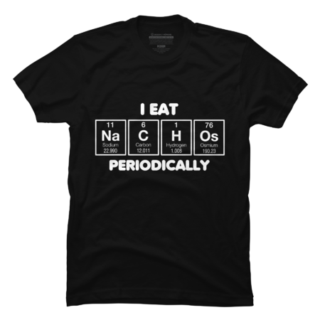 I Eat Nachos Periodically Funny Periodic Table