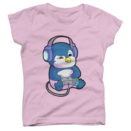 Gamer Shirt for Boys Gaming Gift Teen Girl Penguin by lenxeemyeu