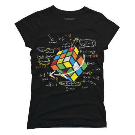 Cool Math Rubix Cube Shirt Funny Rubik Cube Math Lovers by Luckyst