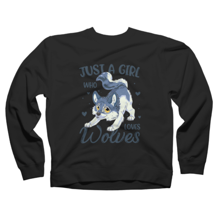 Just A Girl Who Loves Wolves Wolf Lover Women Gifts