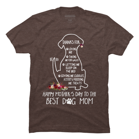 Happy Mothers Day Dog Mom T-Shirt by MiuMiuShop