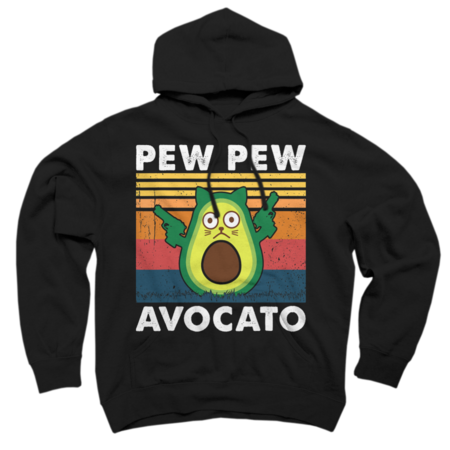 Pew Pew Avocato - Avocato cat meme Cute Avocado Vintage