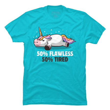 50% Flawless 50% Lazy Cute Unicorn Gift by EduEly