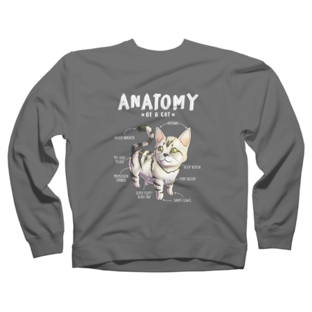 Anatomy Of A Cat T-Shirt - Cute Funny Kitten Pet by lenxeemyeu
