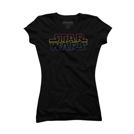 Star Wars Rainbow Outline Logo Gradient 