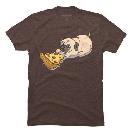 Pug Eating Pizza by kimprut