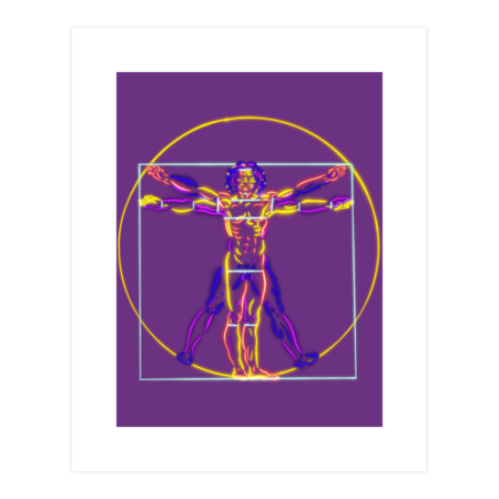 Vitruvian man popart by IcalSaid