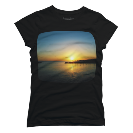 Sunrise by the ocean Greece photography design by BoogieCreates