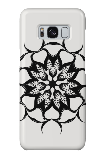 Gothic Mandala With Teeth And Monsters by boriana