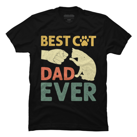 Best Cat Dad Ever Vintage Daddy Cat Lover Father's day