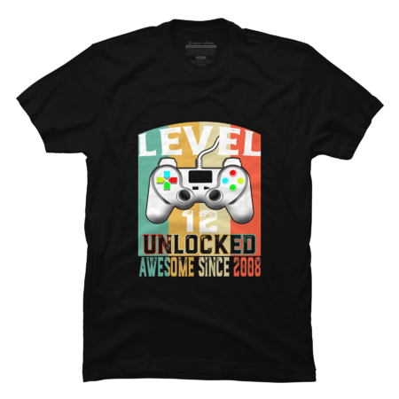 Funny Gamer Level 12 Unlocked Video Game Birthday 2008