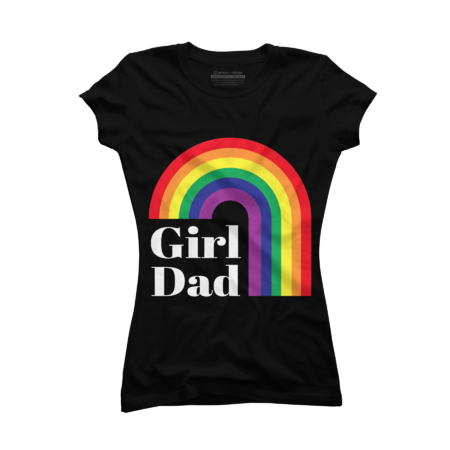 Girl Dad Outfit Fathers Day LGBT Gay Pride Rainbow Flag by KangThien