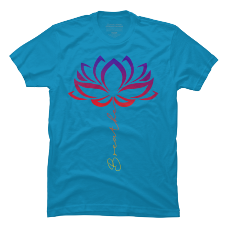 Lotus Flower Yoga Shirt Breathe Meditation Gift Peace Love by Girlsfriendshop