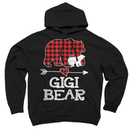 Red Plaid Gigi Bear One Cub Matching by BABYSHARK185