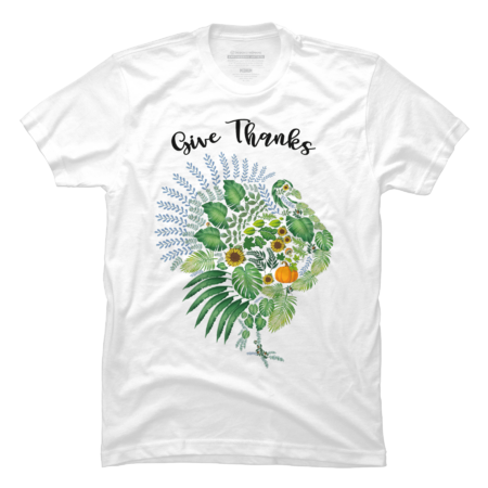 Thanksgiving Shirt Botanical Turkey