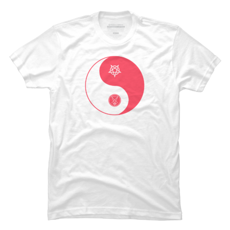 yin yang symbol with pentagram