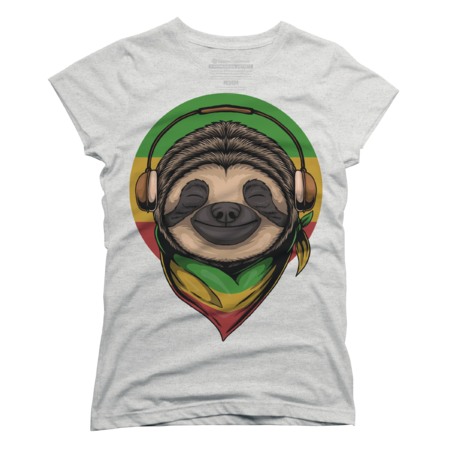 Sloth Rasta a Wearing Headphones by kai2day