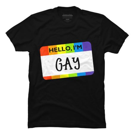 Hello I'm Gay Tshirt You Need To Calm Down LGBT by Mintan