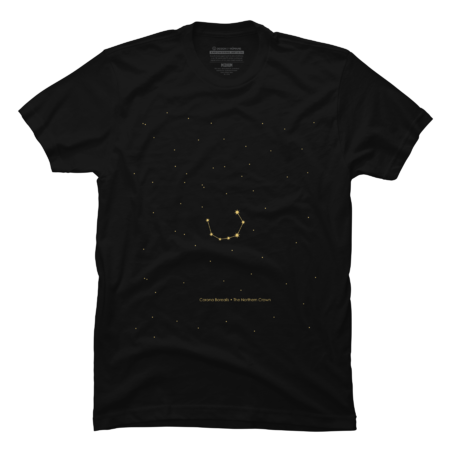 Corona Borealis Constellation in Gold