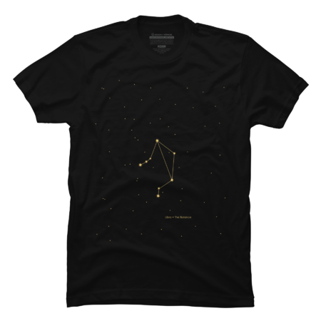 Libra Constellation in Gold
