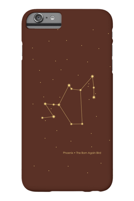 Phoenix Constellation in Gold by PrintStopStudio