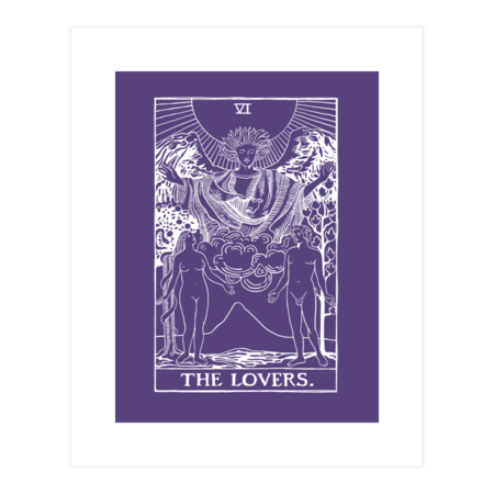 Tarot card The Lovers by melazergDesign