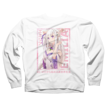 Emilia Streetwear Re:Zero Shirt Anime Shirt Rem Ram Subaru by Newsaporter