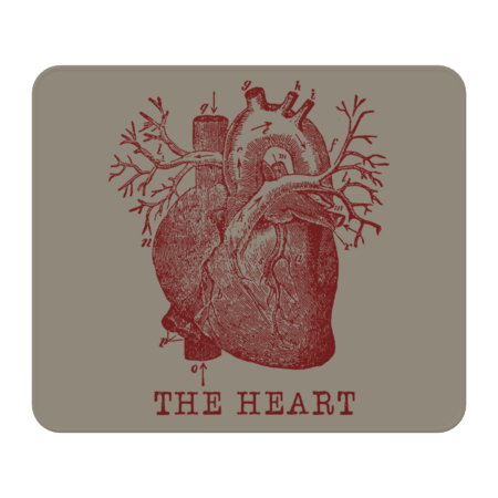 The Heart - Vintage Red by Lidra