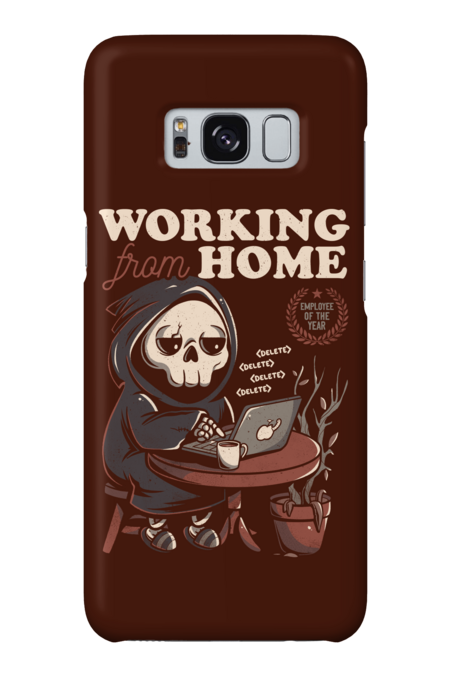 Working From Home - Creepy Skull Gift by EduEly