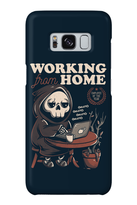 Working From Home - Creepy Skull Gift by EduEly