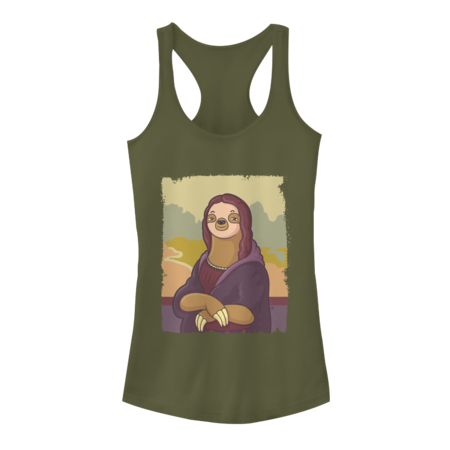 Lazy Lisa - Sloth Mona Lisa