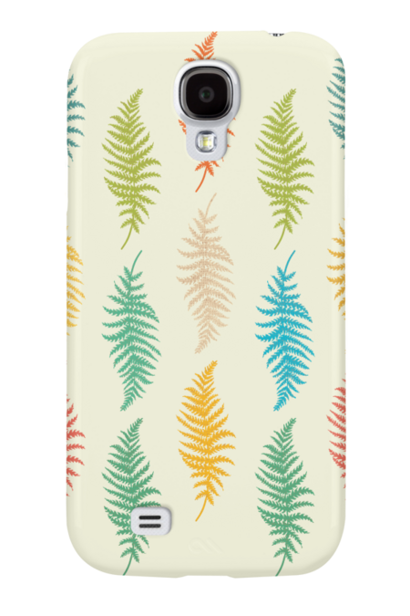Vintage Retro Leaf Feathers Pattern by Bacht