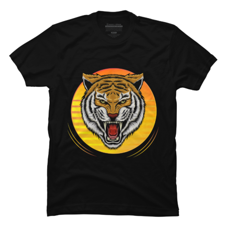 Tiger face sport emblem