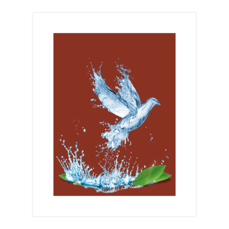 Graphic Design Water Dove by SanyaWildman