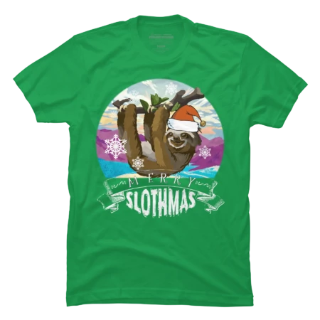 Merry Slothmas - Funny Christmas Pajama for Sloth Lovers  by TELO213