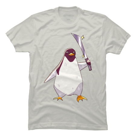 Penguin with machete by Mob0