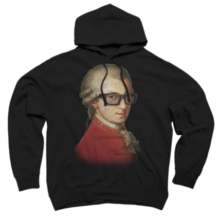 Funny Happy Hipster Mozart