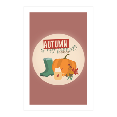 Autumn is my favorite season: Pumpkin and hot cocoa by BoogieCreates